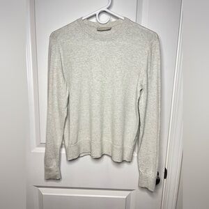 Everlane women’s  Light Gray Crewneck Sweater organic cotton Sz S